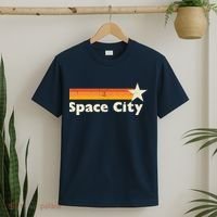 Retro Distressed Houston Baseball Space City T-Shirt thumb 2