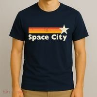 Retro Distressed Houston Baseball Space City T-Shirt thumb 3