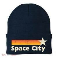 Retro Distressed Houston Baseball Space City Beanie thumb 0