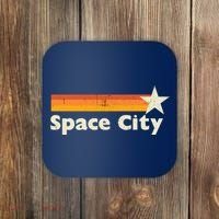 Retro Distressed Houston Baseball Space City Coaster thumb 0