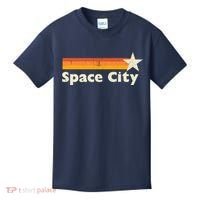 Retro Distressed Houston Baseball Space City Kids T-Shirt thumb 0