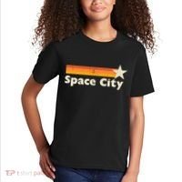 Retro Distressed Houston Baseball Space City Kids T-Shirt thumb 2
