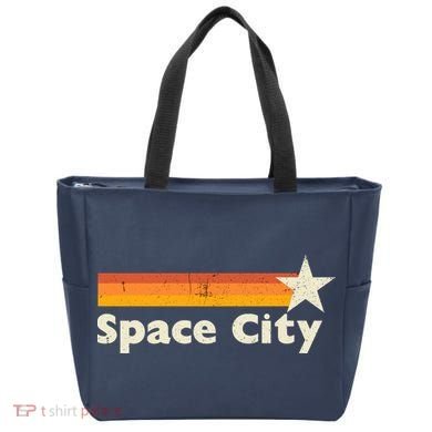 Retro Distressed Houston Baseball Space City Tote Bag