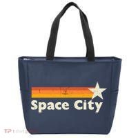 Retro Distressed Houston Baseball Space City Tote Bag thumb 0