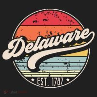 Retro Delaware Home State De Cool 70s Style Sunset Beanie thumb 2