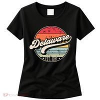 Retro Delaware Home State De Cool 70s Style Sunset Women's T-Shirt thumb 0