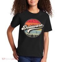 Retro Delaware Home State De Cool 70s Style Sunset Kids T-Shirt thumb 2