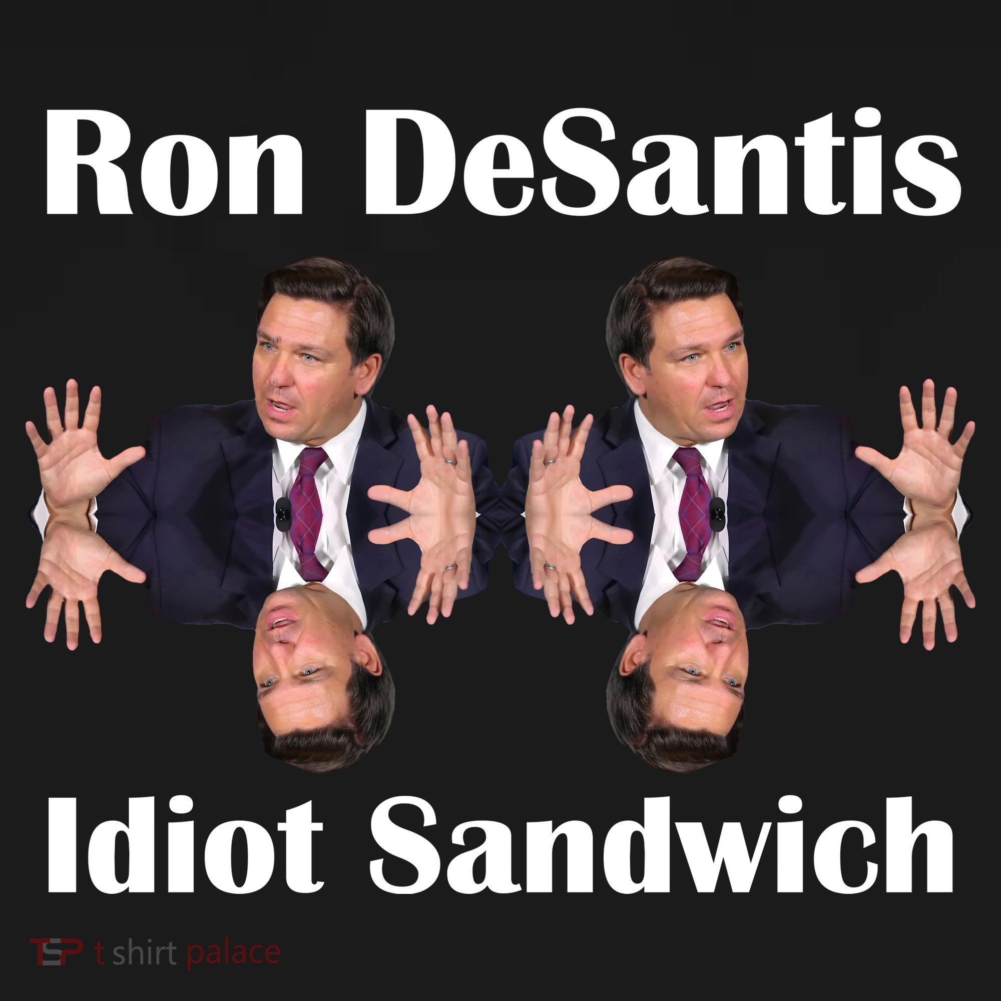 Ron Desantis Idiot Sandwich Florida Governor Cooling Performance Long Sleeve Crew