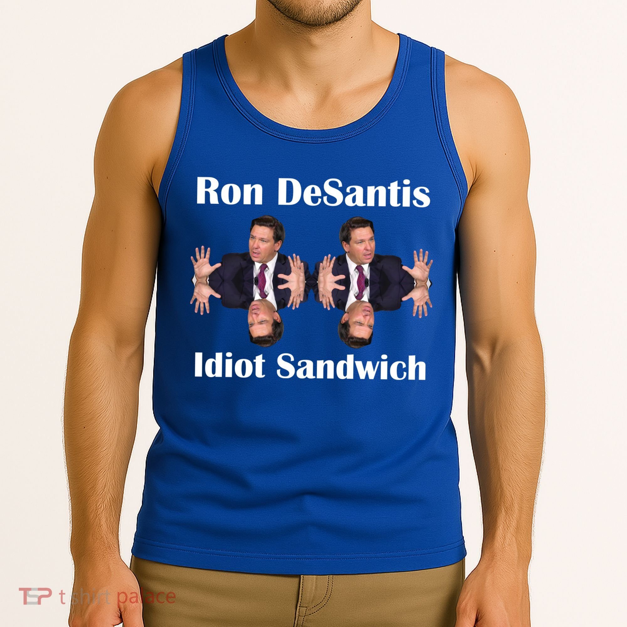 Ron Desantis Idiot Sandwich Florida Governor Tank Top