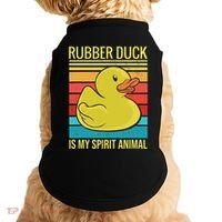 Rubber Duck Is My Spirit Animal I Duck Lover Doggie Tank thumb 0