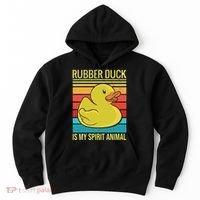 Rubber Duck Is My Spirit Animal I Duck Lover Hoodie thumb 0