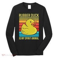 Rubber Duck Is My Spirit Animal I Duck Lover Long Sleeve Shirt thumb 0
