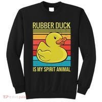 Rubber Duck Is My Spirit Animal I Duck Lover Sweatshirt thumb 0