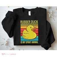 Rubber Duck Is My Spirit Animal I Duck Lover Sweatshirt thumb 2