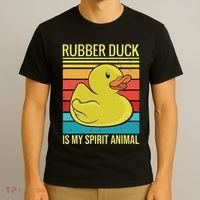 Rubber Duck Is My Spirit Animal I Duck Lover T-Shirt thumb 3