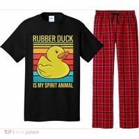 Rubber Duck Is My Spirit Animal I Duck Lover Pajama Set thumb 0