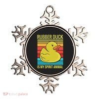 Rubber Duck Is My Spirit Animal I Duck Lover Ornament thumb 0