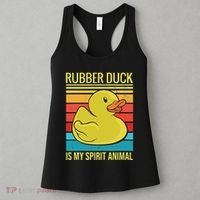 Rubber Duck Is My Spirit Animal I Duck Lover Women's Tank Top thumb 3