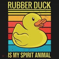 Rubber Duck Is My Spirit Animal I Duck Lover Women's Tank Top thumb 5