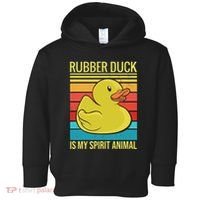 Rubber Duck Is My Spirit Animal I Duck Lover Toddler Hoodie thumb 0