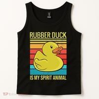 Rubber Duck Is My Spirit Animal I Duck Lover Tank Top thumb 2