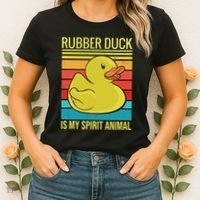 Rubber Duck Is My Spirit Animal I Duck Lover Women's T-Shirt thumb 2