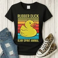 Rubber Duck Is My Spirit Animal I Duck Lover Women's T-Shirt thumb 3