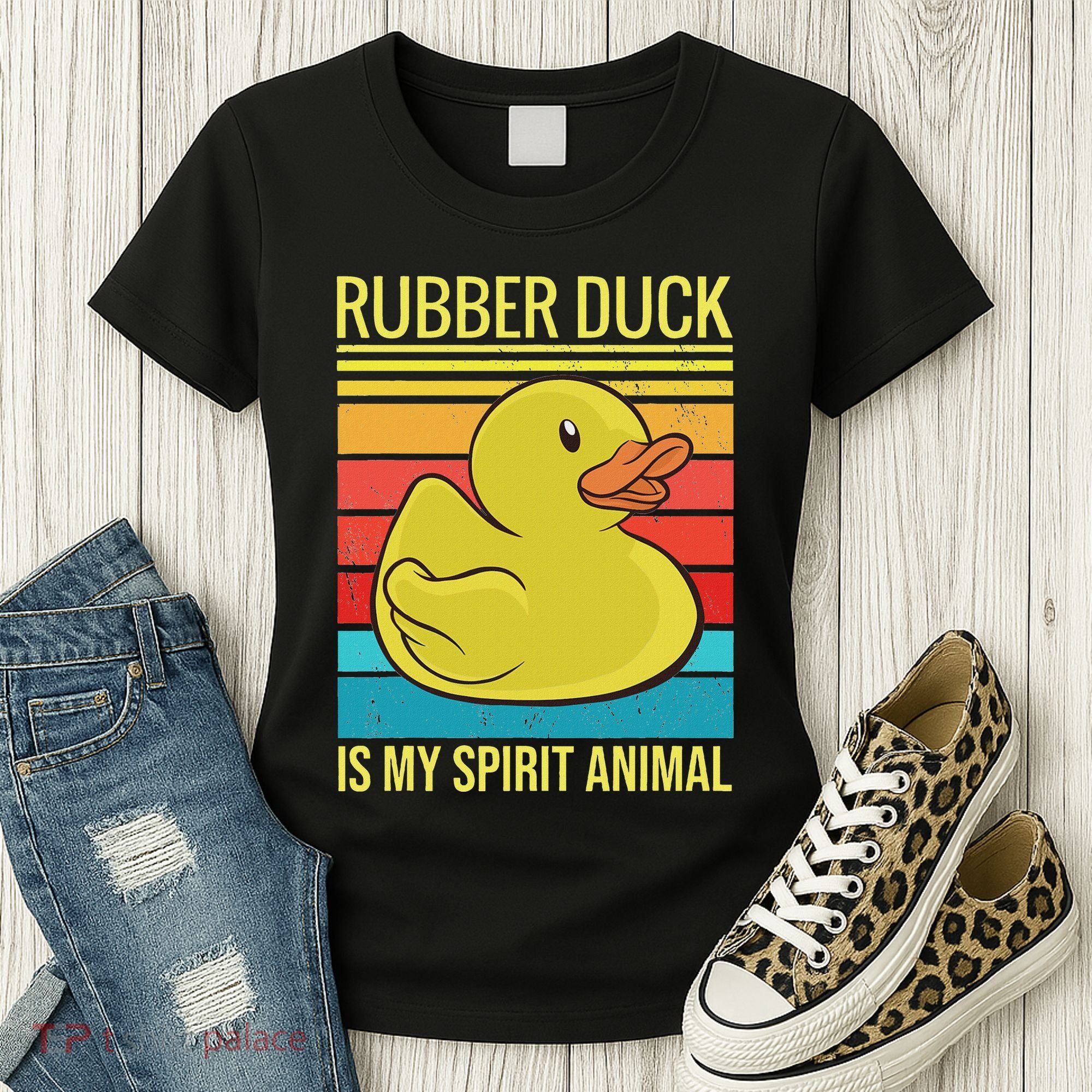 Rubber Duck Is My Spirit Animal I Duck Lover Women's T-Shirt