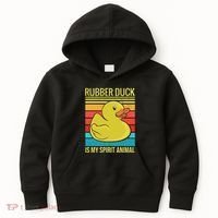 Rubber Duck Is My Spirit Animal I Duck Lover Kids Hoodie thumb 0