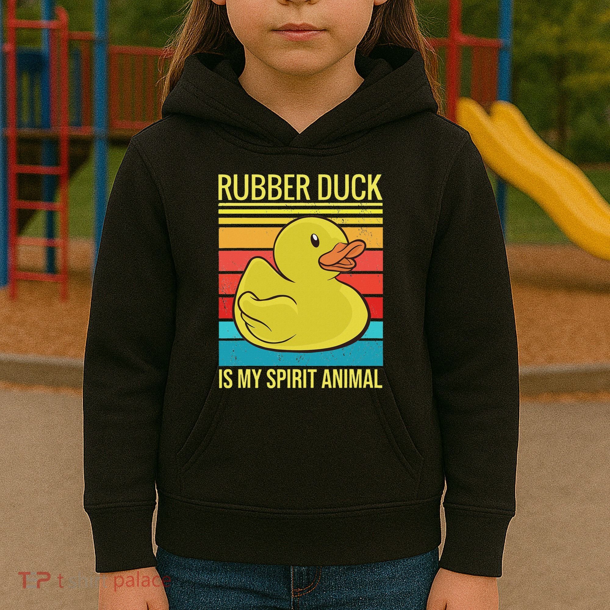 Rubber Duck Is My Spirit Animal I Duck Lover Kids Hoodie