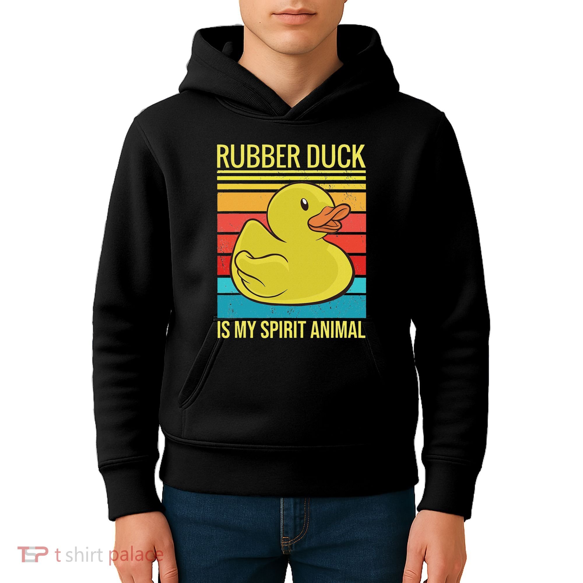 Rubber Duck Is My Spirit Animal I Duck Lover Kids Hoodie