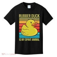 Rubber Duck Is My Spirit Animal I Duck Lover Kids T-Shirt thumb 0