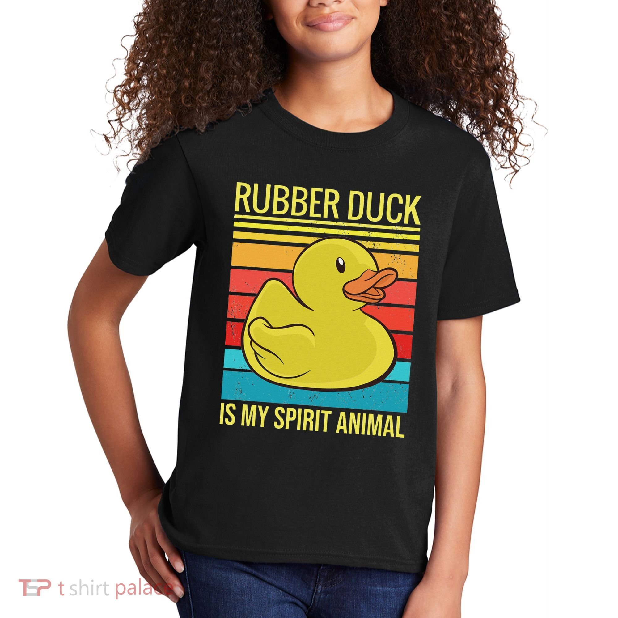 Rubber Duck Is My Spirit Animal I Duck Lover Kids T-Shirt