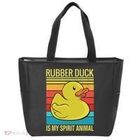 Rubber Duck Is My Spirit Animal I Duck Lover Tote Bag thumb 0