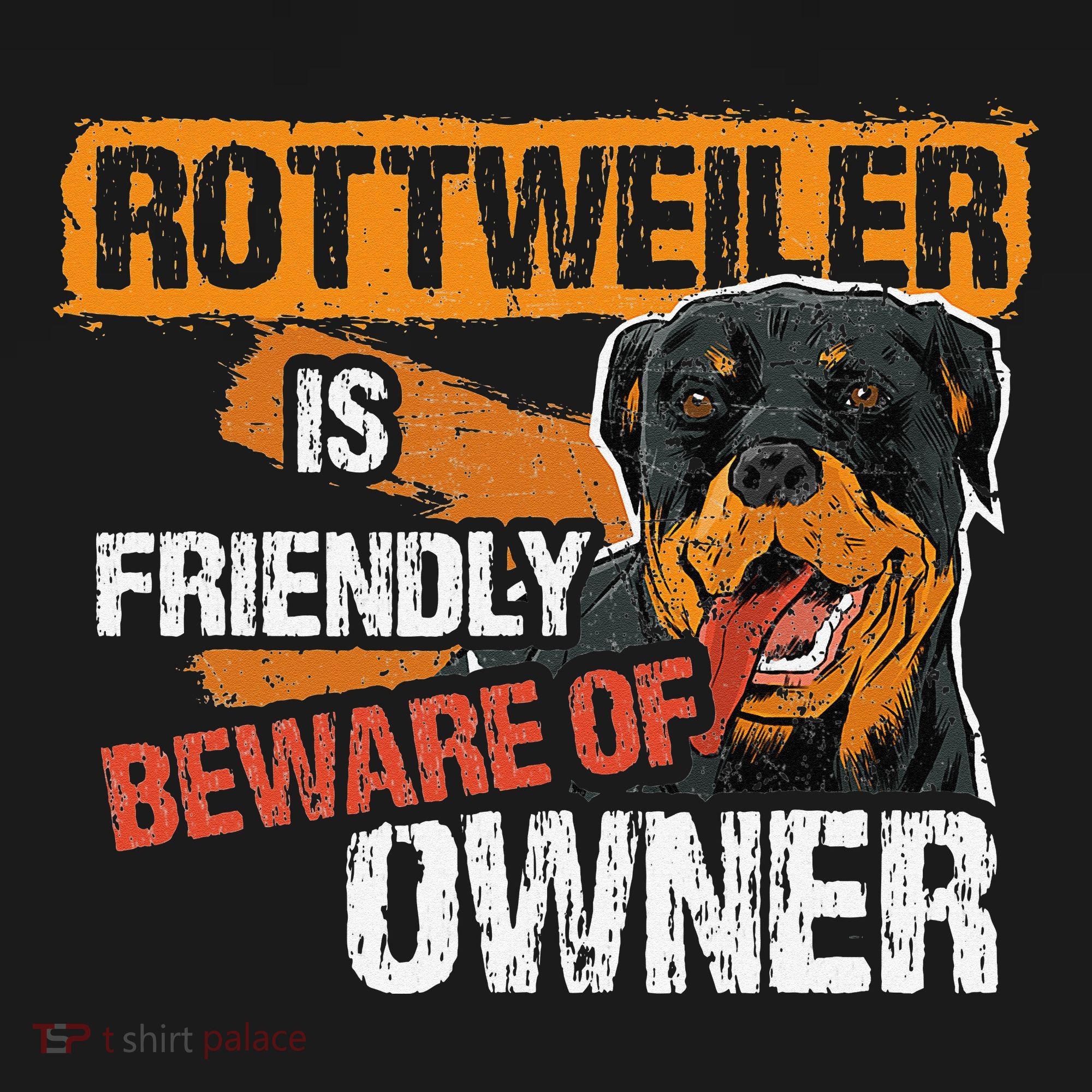 Rottweiler Dog is Friendly Beware of DogOwner Dogs Gift Women's Hoodie