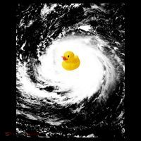 Rubber Duck In Hurricane Storm Backpack thumb 2
