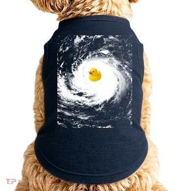 Rubber Duck In Hurricane Storm Doggie Tank