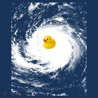 Rubber Duck In Hurricane Storm USA-Made Doggie Bandana thumb 2