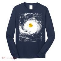 Rubber Duck In Hurricane Storm Long Sleeve Shirt thumb 0