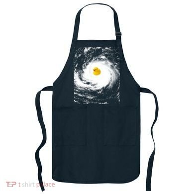 Rubber Duck In Hurricane Storm Apron