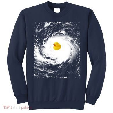 Rubber Duck In Hurricane Storm Sweatshirt