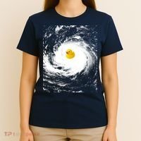 Rubber Duck In Hurricane Storm T-Shirt thumb 4