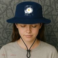 Rubber Duck In Hurricane Storm Bucket Hat thumb 3