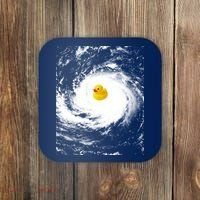 Rubber Duck In Hurricane Storm Coaster thumb 0