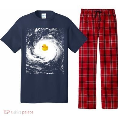 Rubber Duck In Hurricane Storm Pajama Set