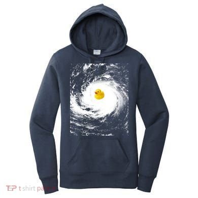 Rubber Duck In Hurricane Storm Women's Hoodie