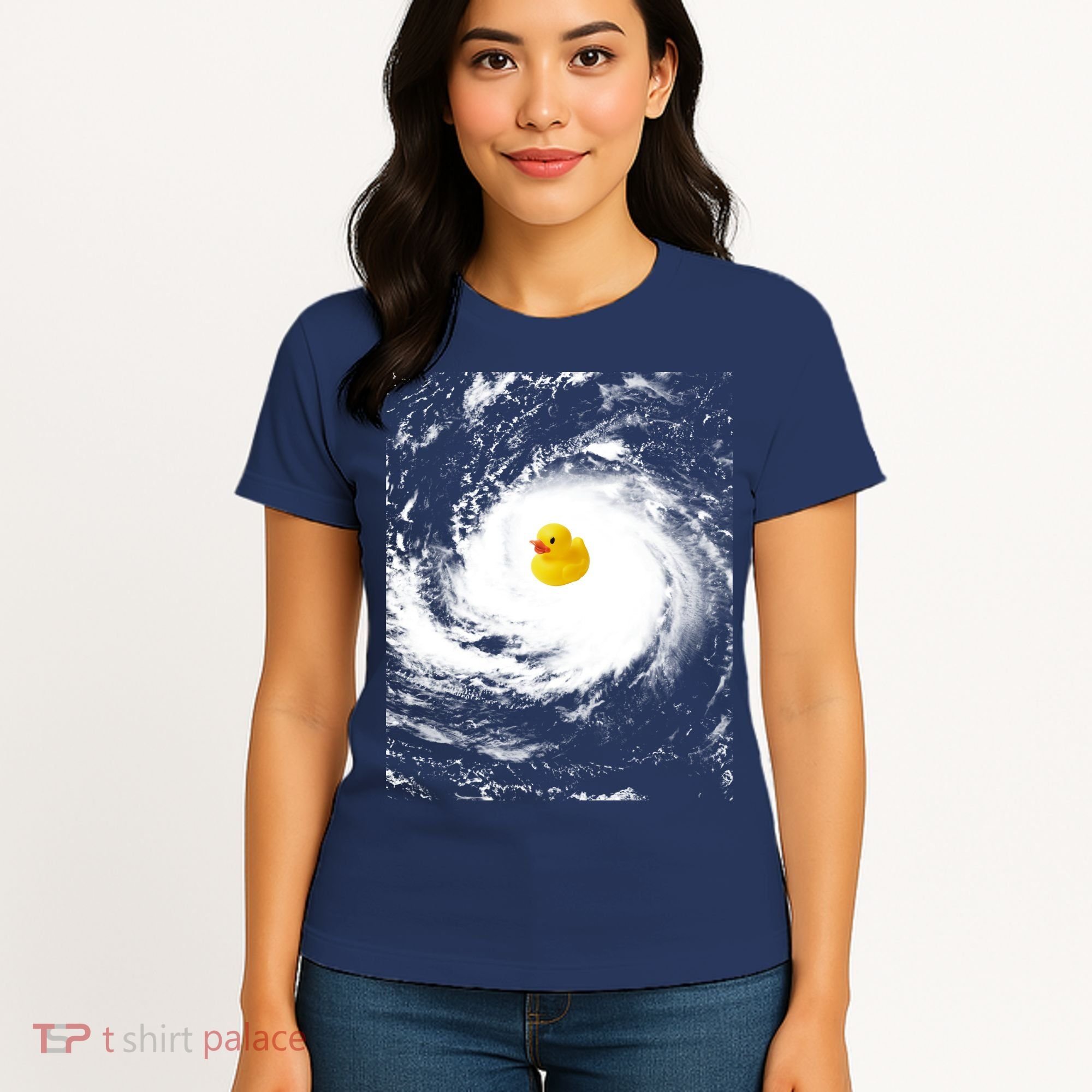 Rubber Duck In Hurricane Storm Women's T-Shirt