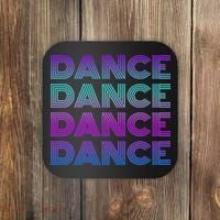 Retro Dance I Love Dancing Dancer N Student Dance Teacher Coaster thumb 0