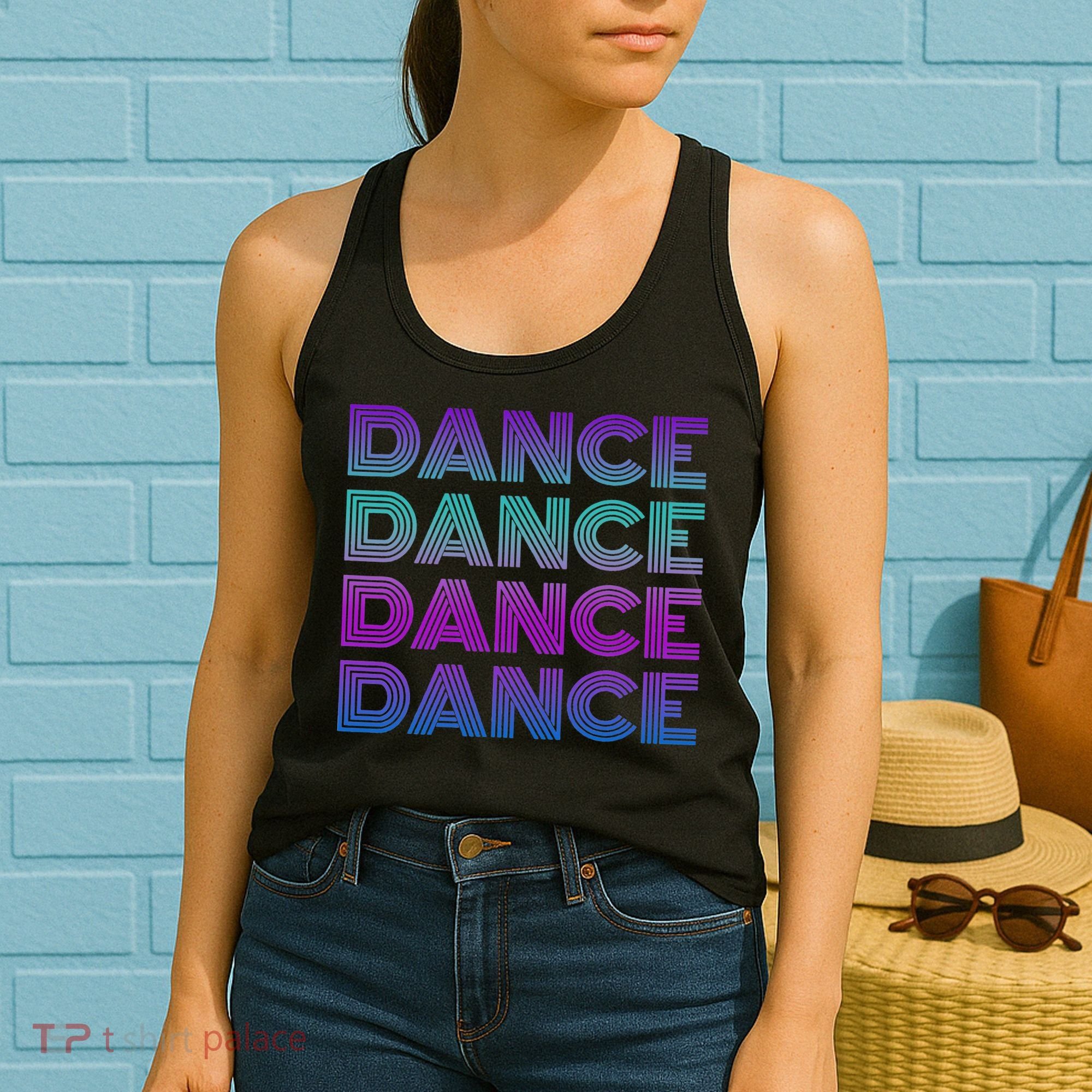 Retro Dance I Love Dancing Dancer N Student Dance Teacher Women's Tank Top