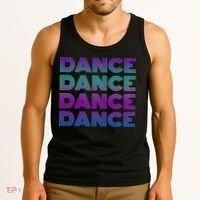 Retro Dance I Love Dancing Dancer N Student Dance Teacher Tank Top thumb 3